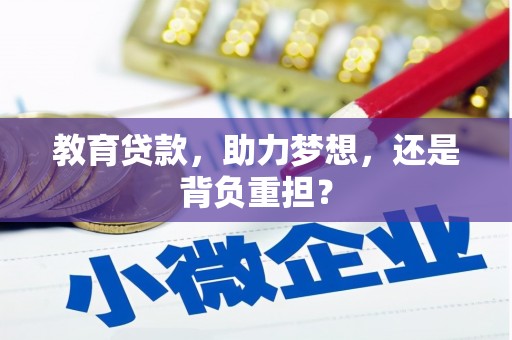 西陵教育贷款，助力梦想，还是背负重担？