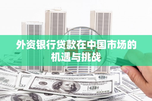 南郊外资银行贷款在中国市场的机遇与挑战