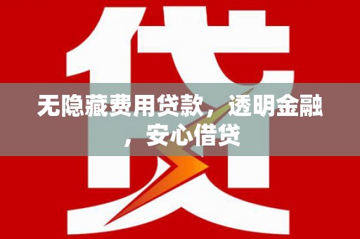 墨江无隐藏费用贷款，透明金融，安心借贷