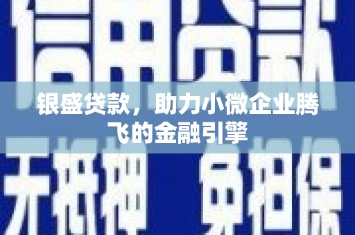 广水银盛贷款，助力小微企业腾飞的金融引擎
