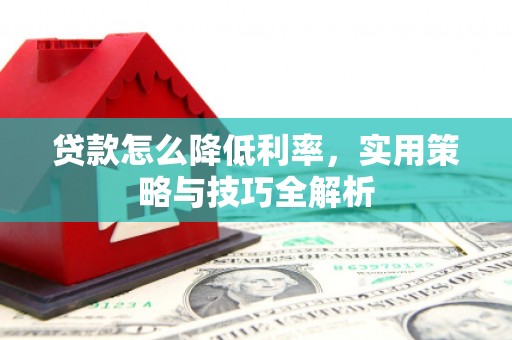 德州贷款怎么降低利率，实用策略与技巧全解析