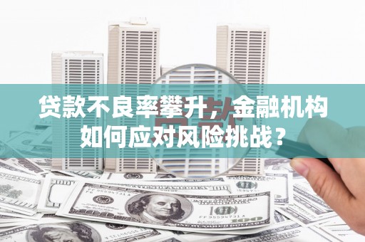 汇川贷款不良率攀升，金融机构如何应对风险挑战？
