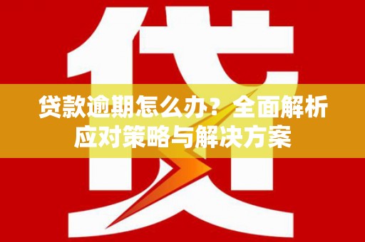 淡水贷款逾期怎么办？全面解析应对策略与解决方案