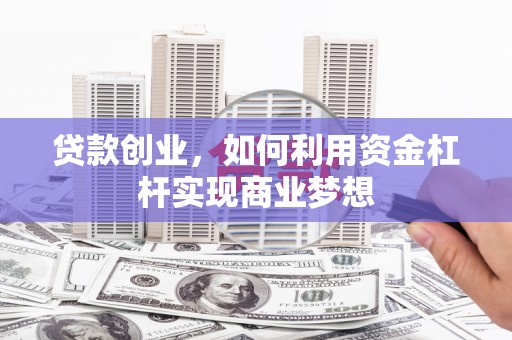 衡东贷款创业，如何利用资金杠杆实现商业梦想